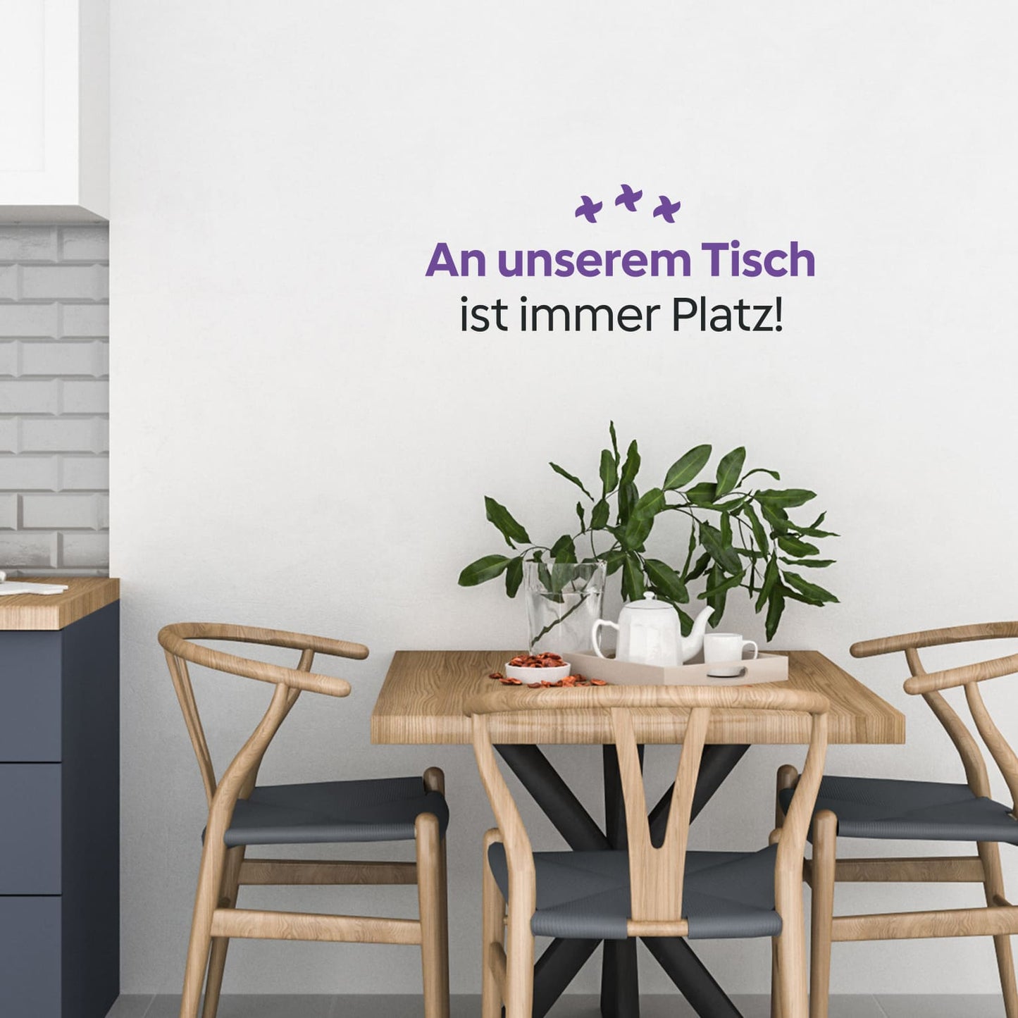 Wandtattoo Tisch