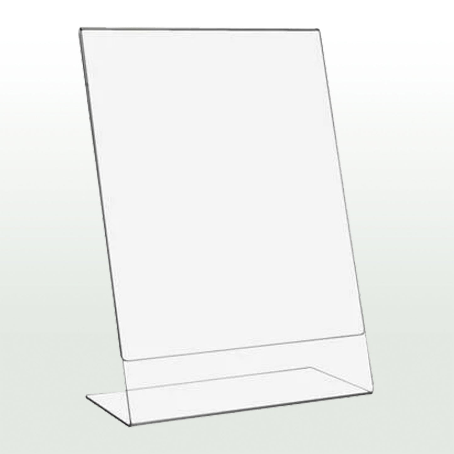 DIN A3 L-Ständer im Hochformat aus Acrylglas