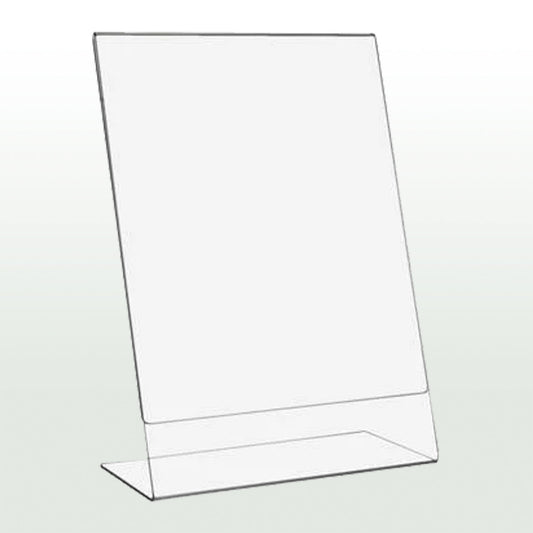 DIN A3 L-Ständer im Hochformat aus Acrylglas