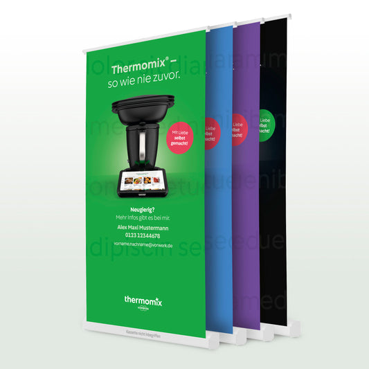 Austauschdruck RollUp TM7 Motiv 2 personalisiert 100x200cm