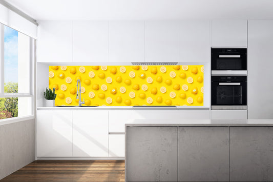 Küchenrückwand Motiv Zitronen