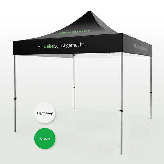 Pavillon 3x3 - Liebe & TM Logo