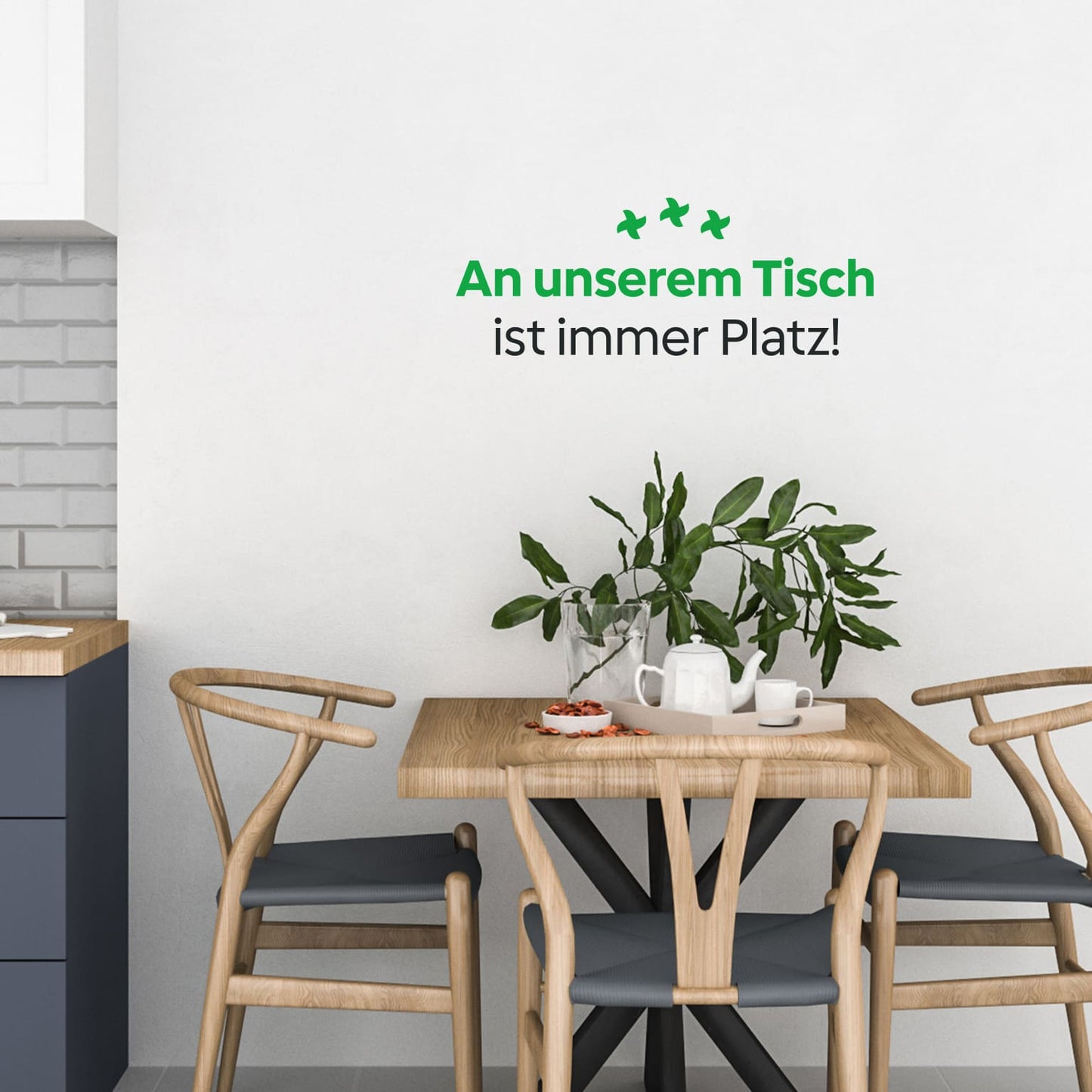 Wandtattoo Tisch