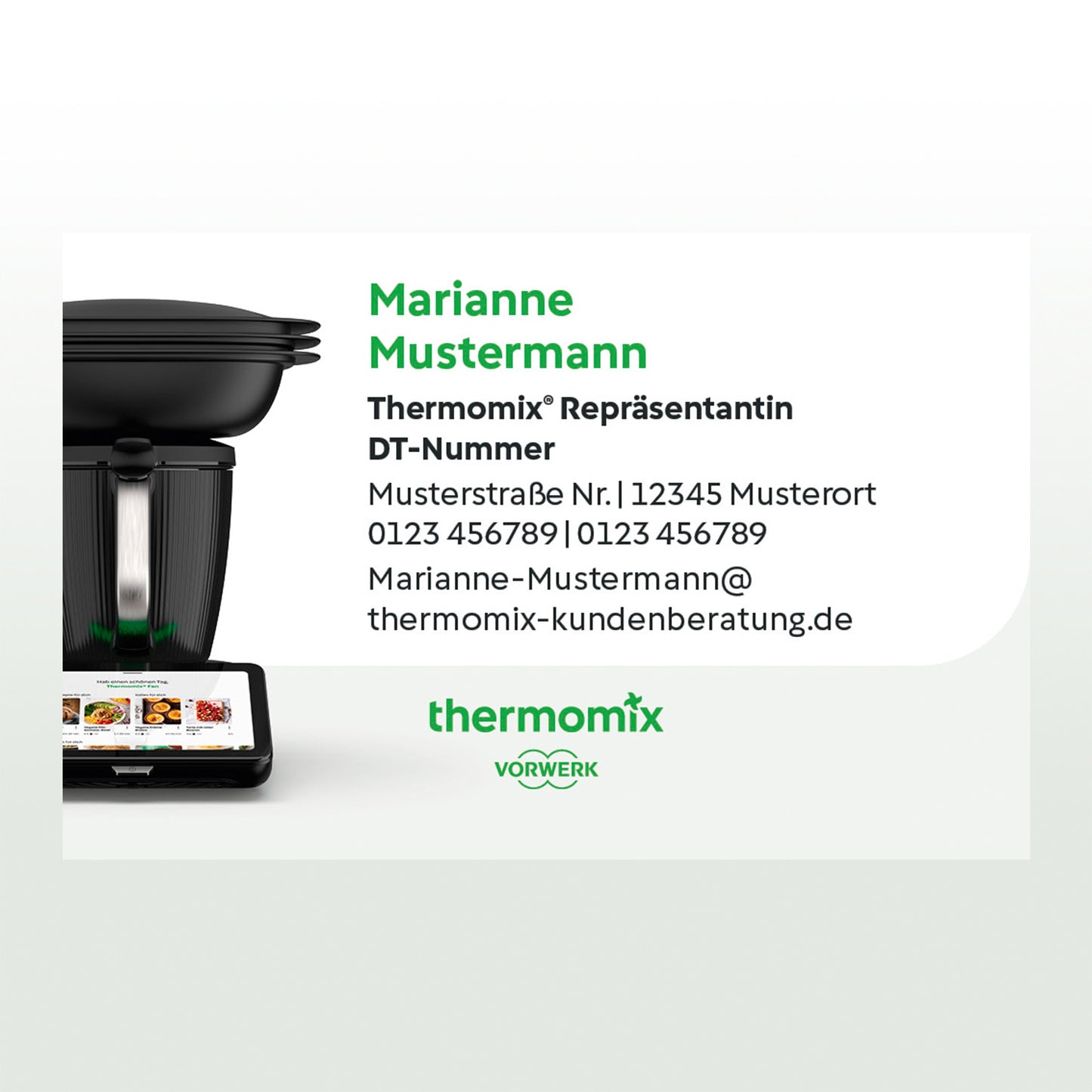 Visitenkarte Querformat