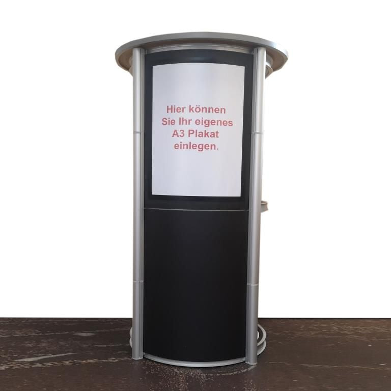 Einzelpanel schwarz mit A3 Poster-Wechselrahmen
