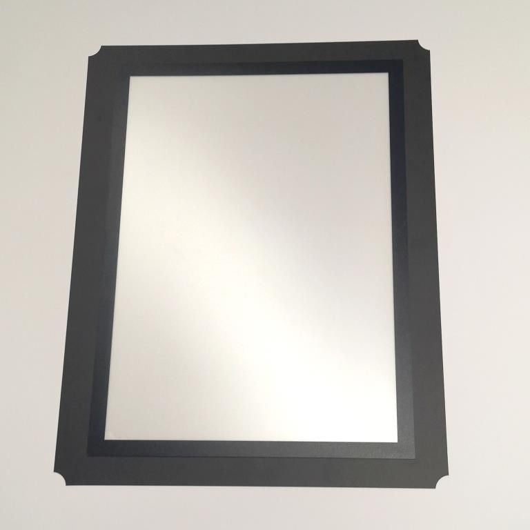 Einzelpanel schwarz mit A3 Poster-Wechselrahmen