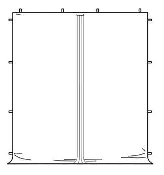 Seitenwand Blanco mit Tür für Pavillon Budget 3x3m